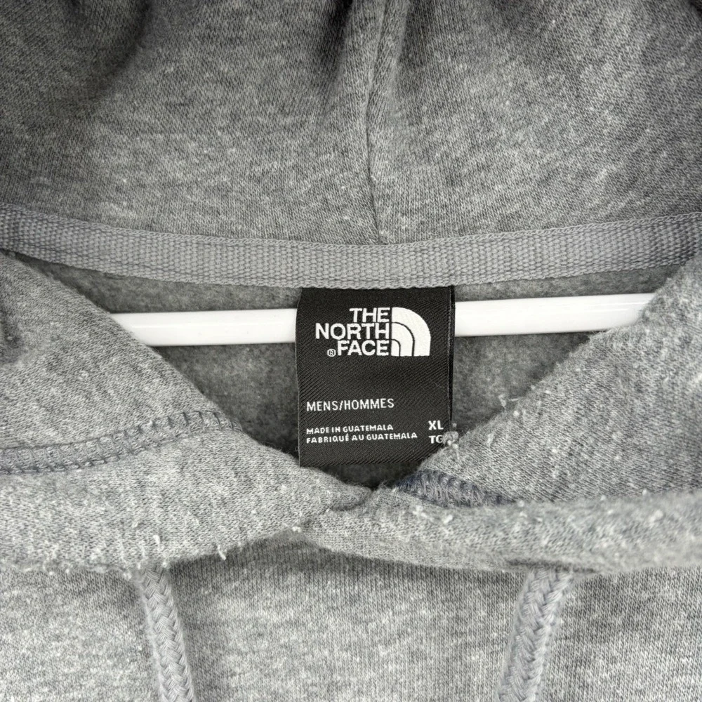 The North Face Mens XL Gray Grizzly Bear Forest Graphic Pullover Hoodie